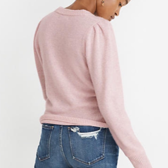 Madewell Cashmere Shoulder Puff Sweater - Picture 3 of 6
